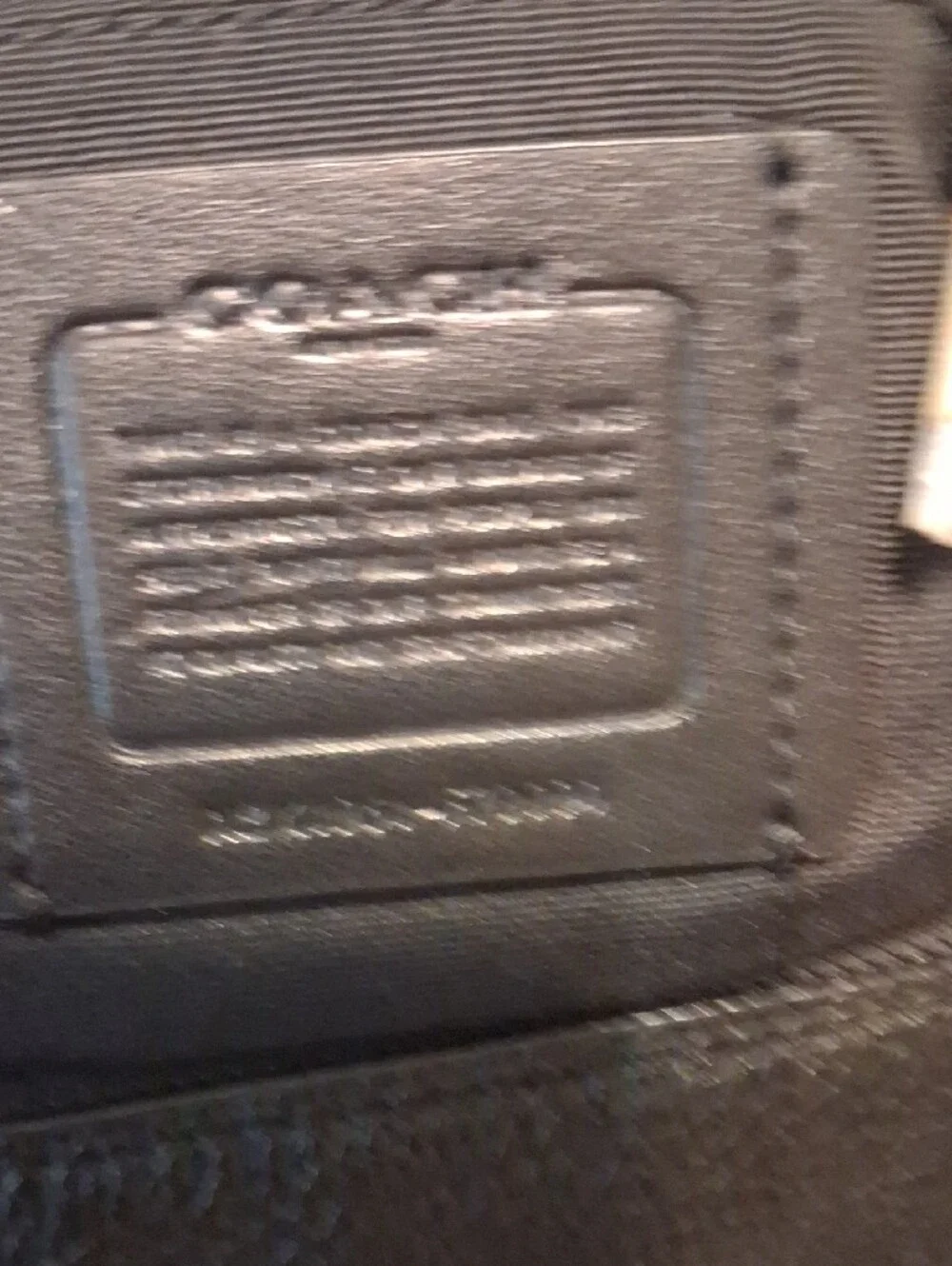 Coach Black Marlon Leather Crossbody Bag Goldtone logo